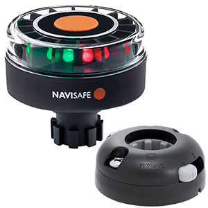 BOATZON | Navisafe Navilight Tricolor 2NM w/Navibolt Base & Horizontal Mount - Black