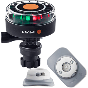 BOATZON | Navisafe Navilight 2NM Tricolor w/Navimount Base & RIB Mount - White