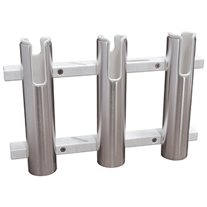 BOATZON | TACO Aluminum/Poly 3-Rod Rack Holder