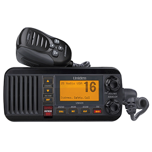 BOATZON | Uniden UM435 Fixed Mount VHF Radio - Black