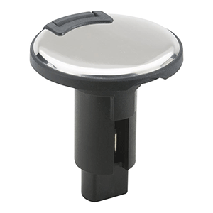 BOATZON | Attwood LightArmor Plug-In Base - 3 Pin - Stainless Steel - Round