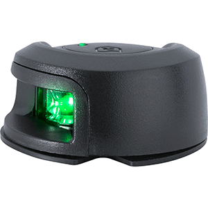 BOATZON | Attwood LightArmor Deck Mount Navigation Light - Black Composite - Starboard (green) - 2NM