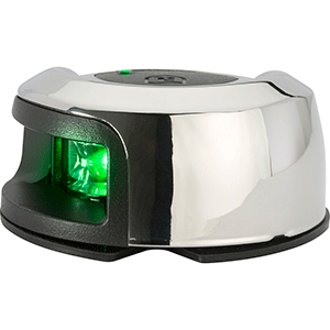 BOATZON | Attwood LightArmor Deck Mount Navigation Light - Stainless Steel - Starboard (green) - 2NM