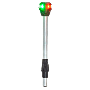 BOATZON | Attwood LightArmor Bi-Color Navigation Pole Light w/Task Light - Straight - 10'