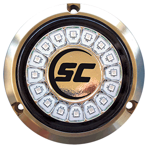 BOATZON | Shadow-Caster Great White Single Color Underwater Light - 16 LEDs - Bronze