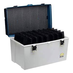 BOATZON | Plano Big Game Tackle Box - Silver/Blue Metallic