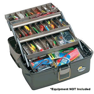 BOATZON | Plano Guide Series™ Tray Tackle Box - Graphite/Sandstone