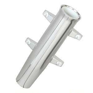 BOATZON | Lee's Aluminum Side Mount Rod Holder - Tulip Style - Silver Anodize