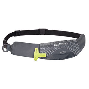 BOATZON | Onyx M-16 Manual Inflatable Belt Pack (PFD) - Grey