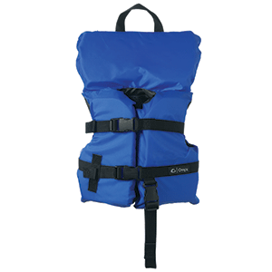BOATZON | Onyx Nylon General Purpose Life Jacket - Infant/Child Under 50lbs - Blue