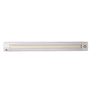 BOATZON | Lunasea Adjustable Linear LED Light w/Built-In Dimmer - 12' Length, 12VDC, Warm White w/ Switch