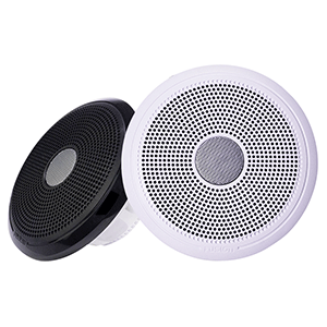 BOATZON | Fusion XS-F65CWB XS Series 6.5' 200 Watt Classic Marine Speakers - White & Black Grill Options