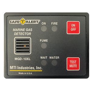 BOATZON | Safe-T-Alert Gas Vapor Alarm Fume, Fire, Bilge Water - Black Surface Mount