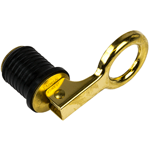 BOATZON | Sea-Dog Brass Snap Handle Drain Plug - 1'