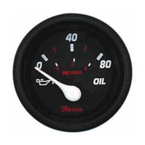 BOATZON | Faria Professional Red 2' Oil Pressure Gauge