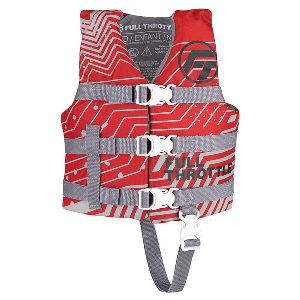 BOATZON | Full Throttle Child Nylon Life Jacket - Red