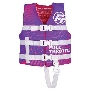 BOATZON | Full Throttle Child Nylon Life Jacket - Purple