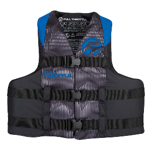 BOATZON | Full Throttle Adult Nylon Life Jacket - S/M - Blue/Black