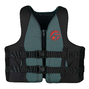 BOATZON | Full Throttle Adult Rapid-Dry Life Jacket - L/XL - Grey/Black