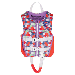 BOATZON | Full Throttle Child Rapid-Dry Flex-Back Life Jacket - Pink