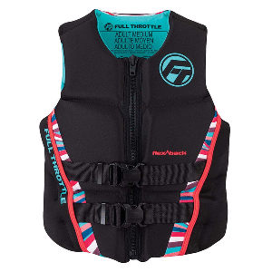 BOATZON | Full Throttle Women's Rapid-Dry Flex-Back Life Jacket - Women's L - Pink/Black