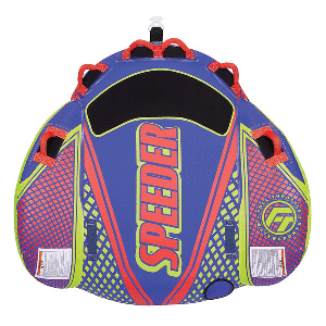 BOATZON | Full Throttle Speeder Towable Tube - 2 Rider - Blue