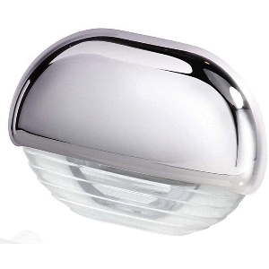 BOATZON | Hella Marine White LED Easy Fit Step Lamp w/Chrome Cap