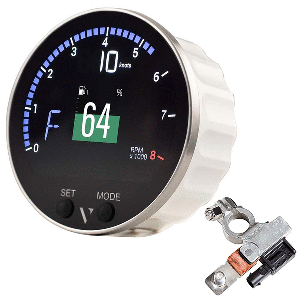 BOATZON | Veratron 85mm (3-3/8') VMH-35 Multifunction Gauge w/Battery Sensor