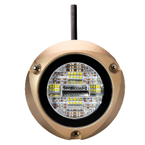 BOATZON | Lumitec Zambezi X2 Surface Mount Underwater Light - White/Blue - Surface Mount