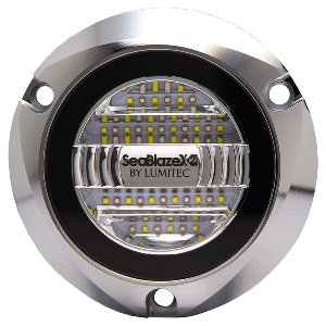 BOATZON | Lumitec Seablaze X2 Spectrum Underwater Light Dual Color White Blue Polished Housing