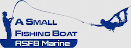 A Small Fishing Boat Marine logo