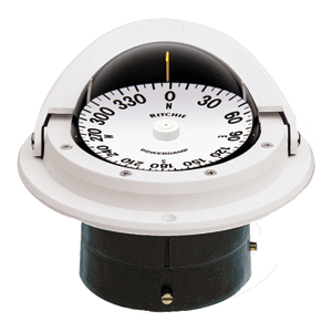 BOATZON | Ritchie F-82W Voyager Compass - Flush Mount - White BOATZON | Ritchie F-82W Voyager Compass - Flush Mount - White