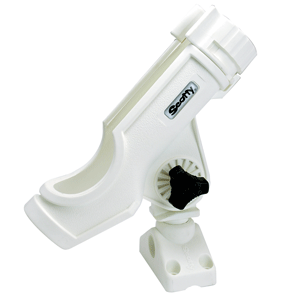 BOATZON | Scotty Powerlock Rod Holder White w/241 Side/Deck Mount BOATZON | Scotty Powerlock Rod Holder White w/241 Side/Deck Mount