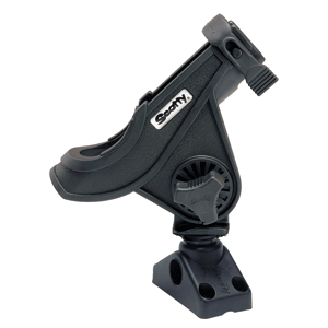 BOATZON | Scotty 280 Bait Caster/Spinning Rod Holder w/241 Deck/Side Mount - Black BOATZON | Scotty 280 Bait Caster/Spinning Rod Holder w/241 Deck/Side Mount - Black