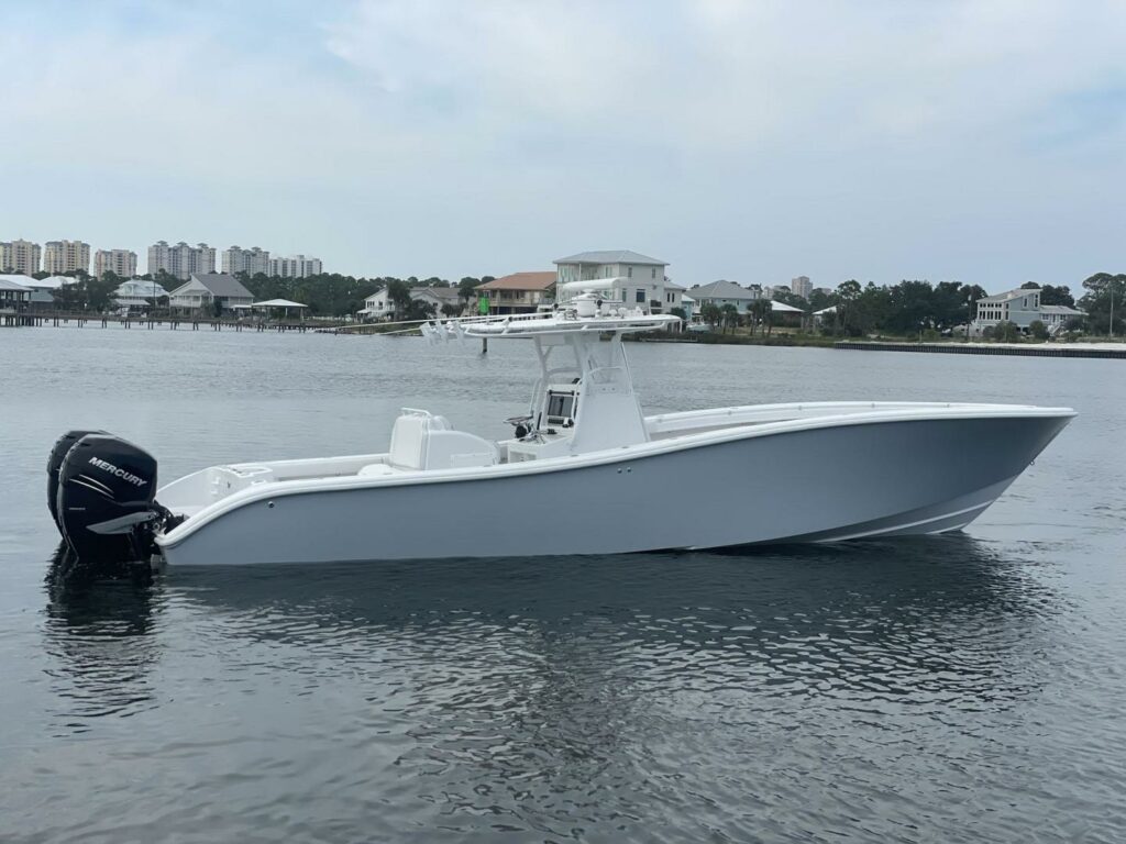 yellowfin center console boat