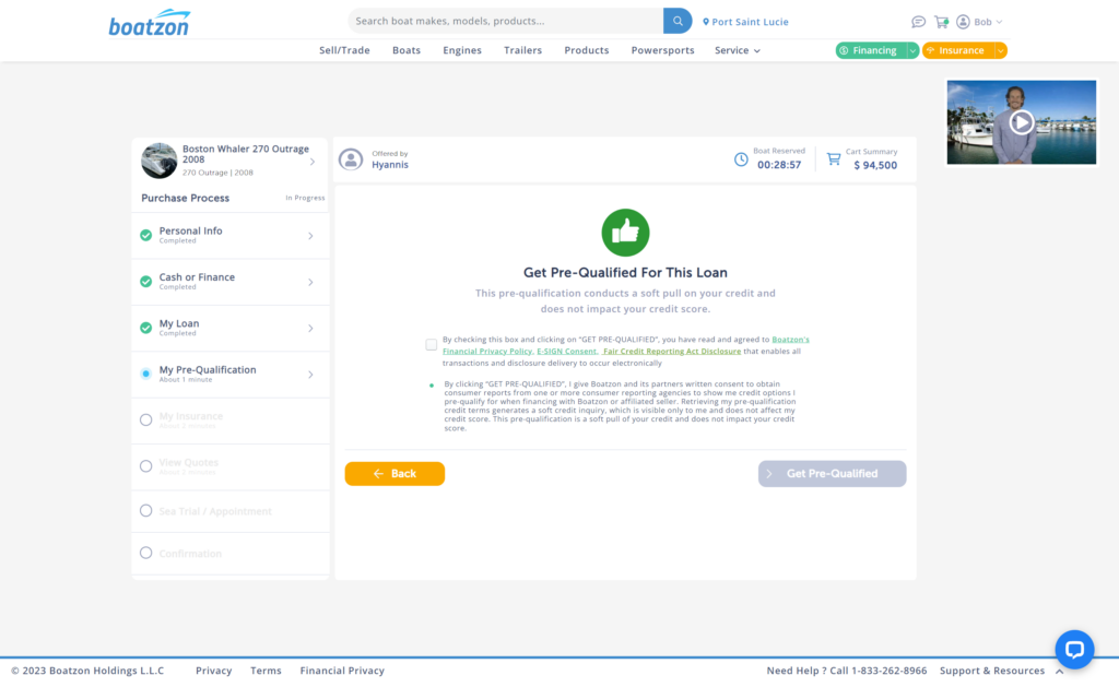 boatzon prequalifying