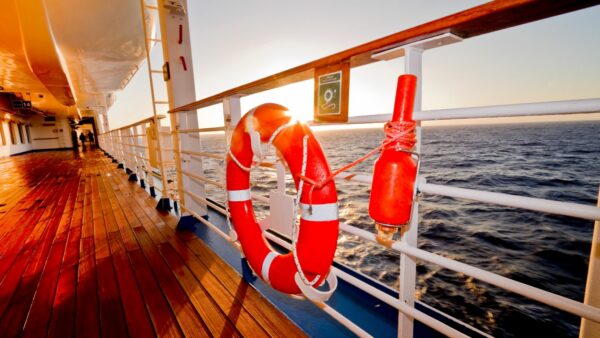 life ring, lifebuoy ring, marine ring signifying safety while boating and/or swimming